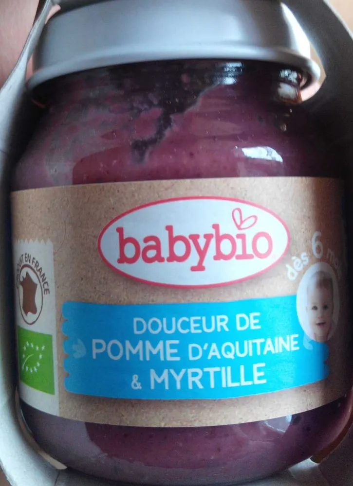 Douceur de pomme d'aquitaine et myrtille