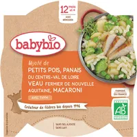 Assiette Petits Pois Veau Macaroni