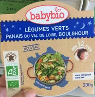 Menu Légumes Verts, Panais, Boulghour