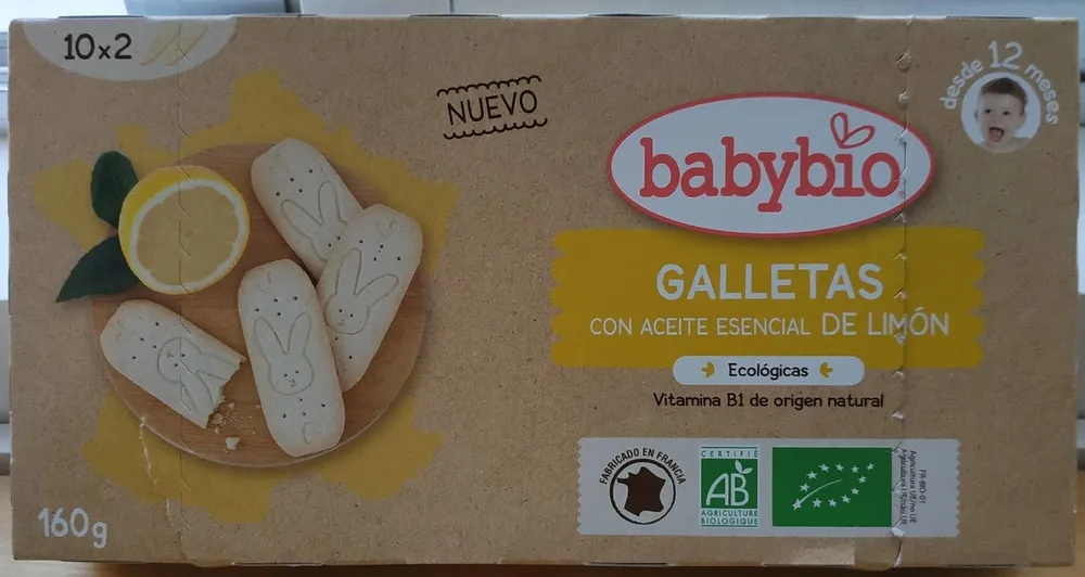 Galletas con aceite esencial de limon