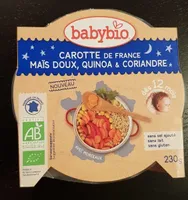 Carotte de France, Maïs doux, quinoa & coriandre