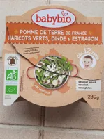 Pomme de terre de France, haricots verts, dinde et estragon