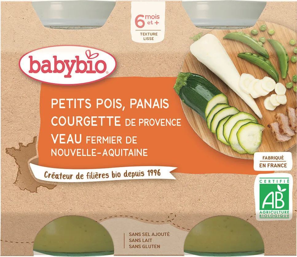 Pots Petits Pois Panais Courgette Veau