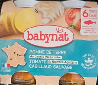 Pomme de terre du Centre-Val de Loire Tomate de Nouvelle-Aquitaine Cabillaud sauvage