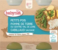 Pots Petits Pois Pomme de terre Cabillaud