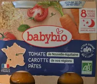 Tomates de nouvelle-aquitaine Carrote de nos régions Pâtes