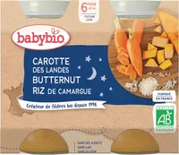 Pots Bonne Nuit Carotte Butternut Riz