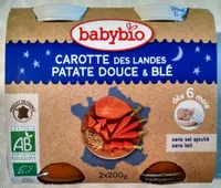 Blé et légumes variés, dès 6 mois, certifié AB