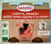 Petit Pot Carotte, Pruneau, Boeuf Fermier Aquitaine & Limousin