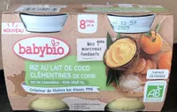 Riz au lait de coco clementines de corse