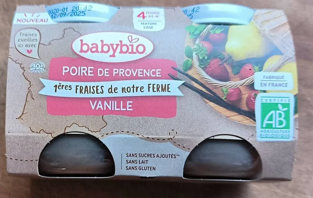 Poire fraise vanille