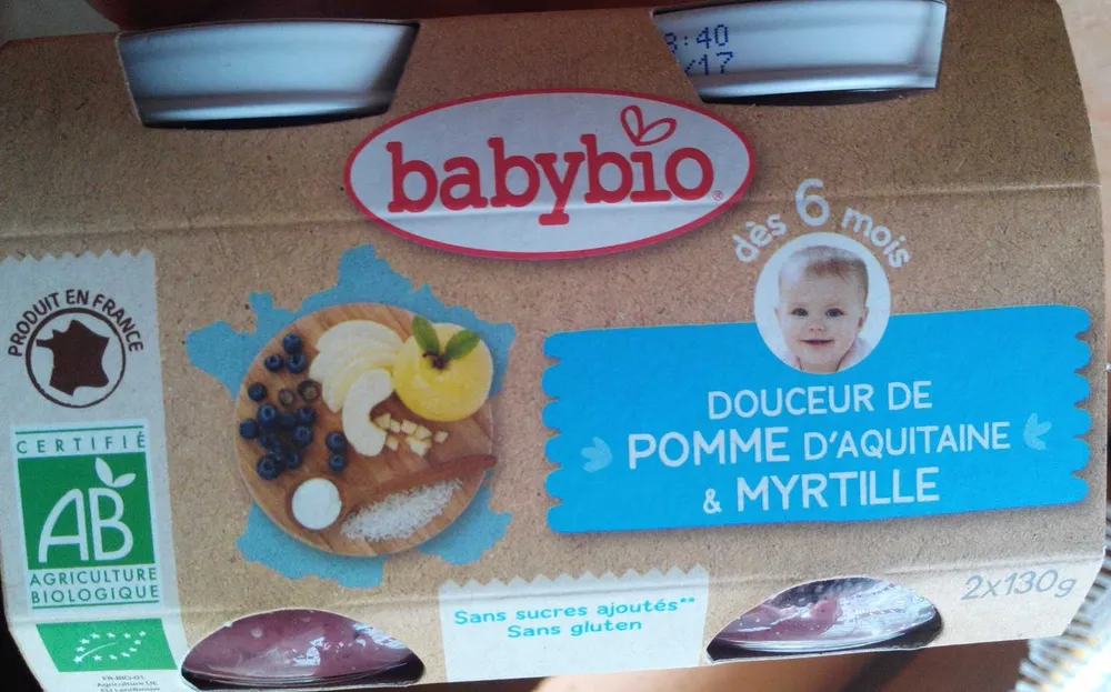 Douceur de pomme d'Aquitaine et myrtille