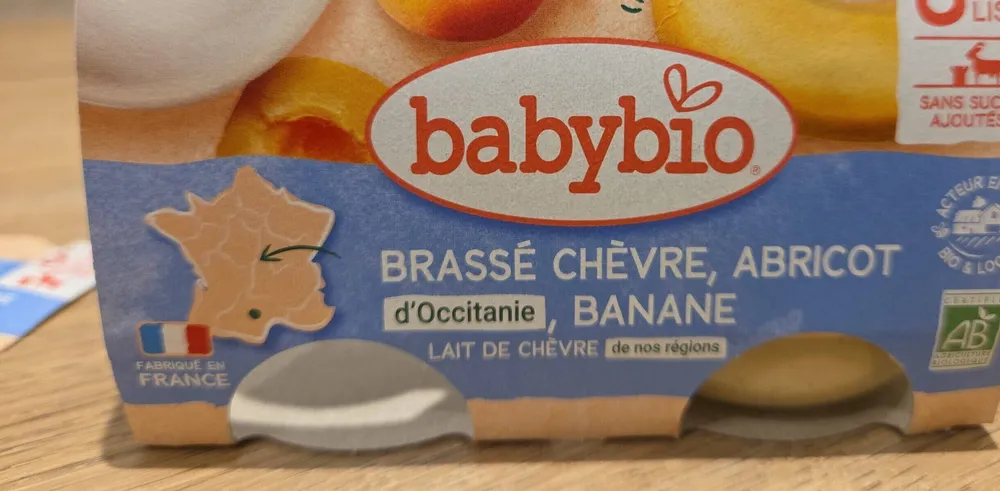 Brassé chèvre abricot d occitane banane
