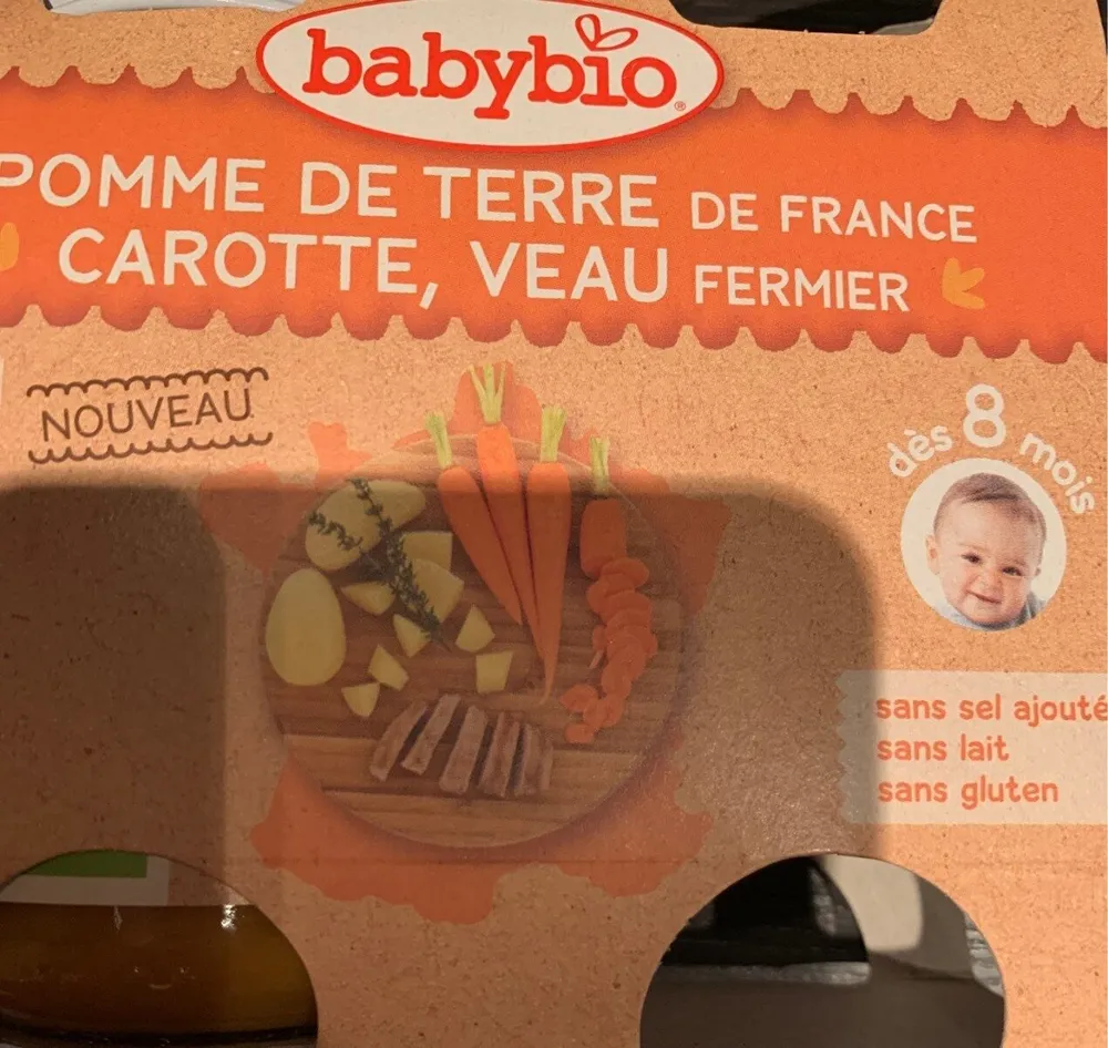 Pommes de terre de france carottes et veau fermier