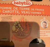 Pommes de terre de france carottes et veau fermier