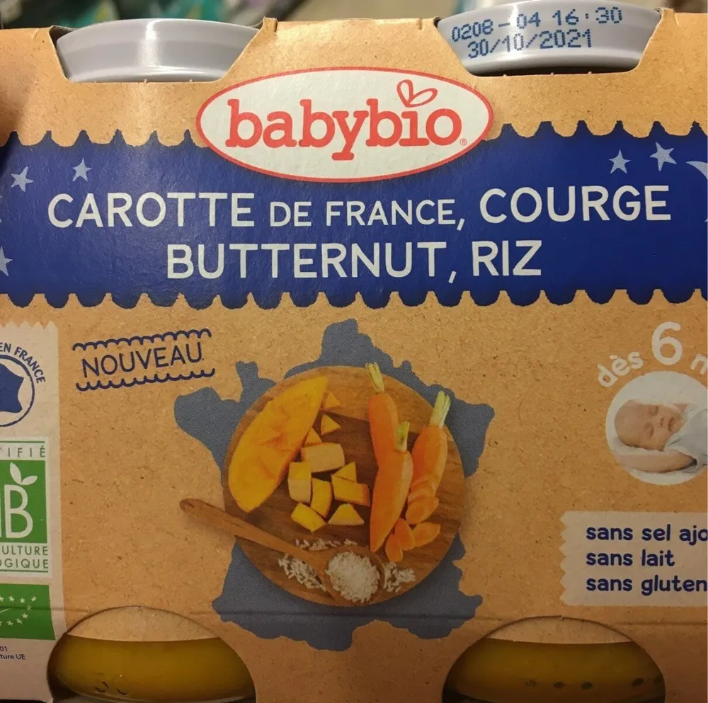 Carotte courge butternut riz