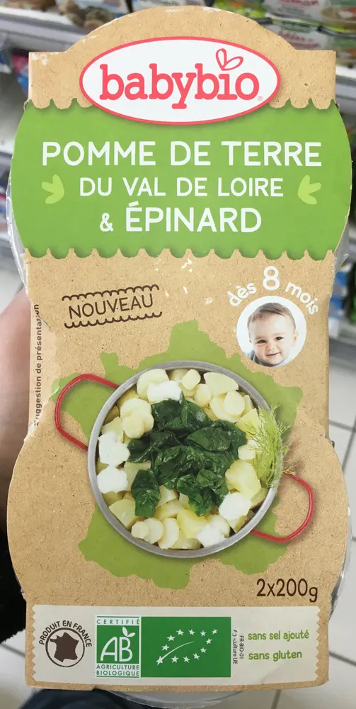Pomme de terre du Val de Loire & épinard