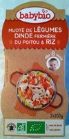 Mijoté de légumes, dinde et riz 8 mois