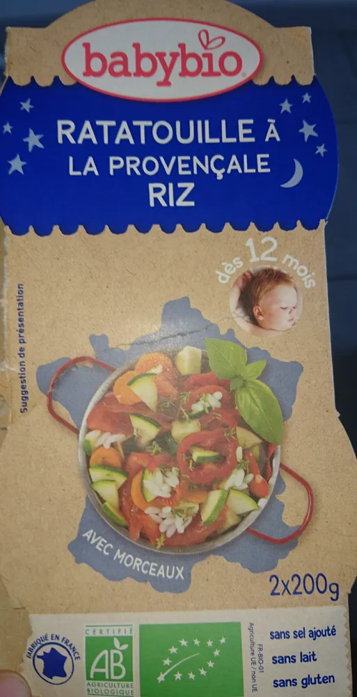 Menu Enfant Ratatouille Riz