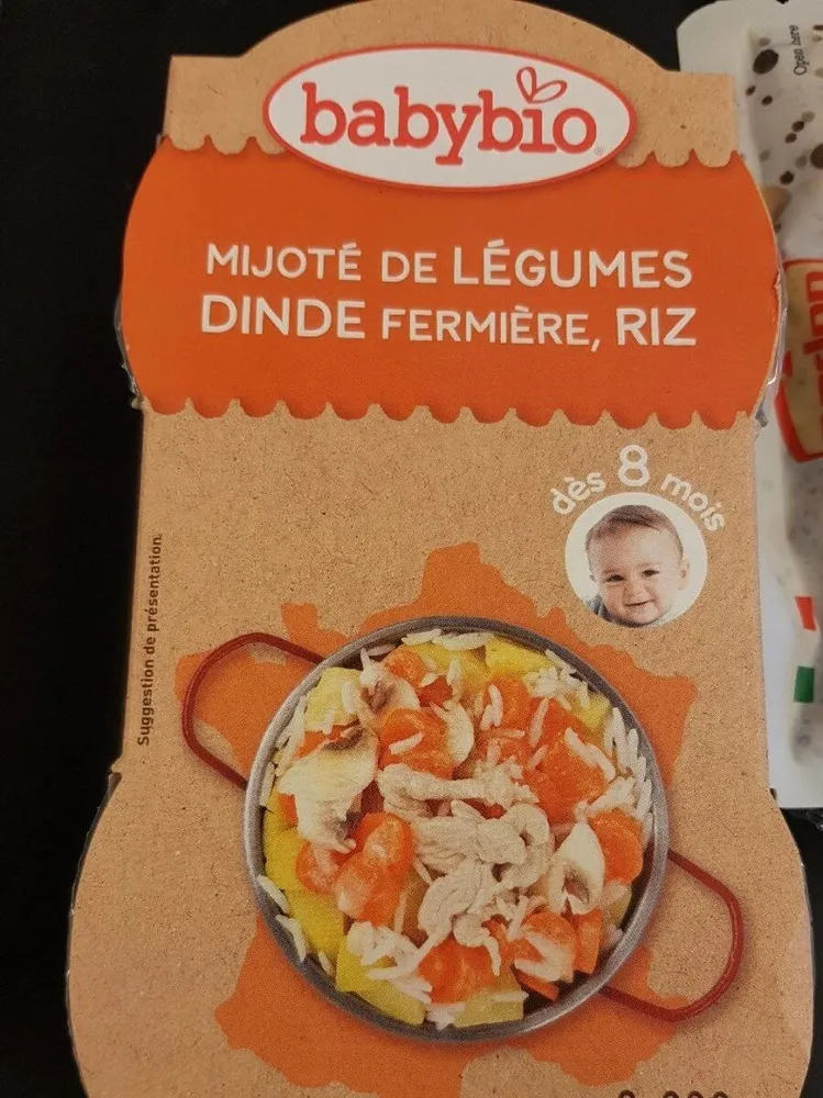 Mijoté de légumes dinde fermière riz