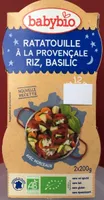 Ratatouille à la provençale riz, basilic
