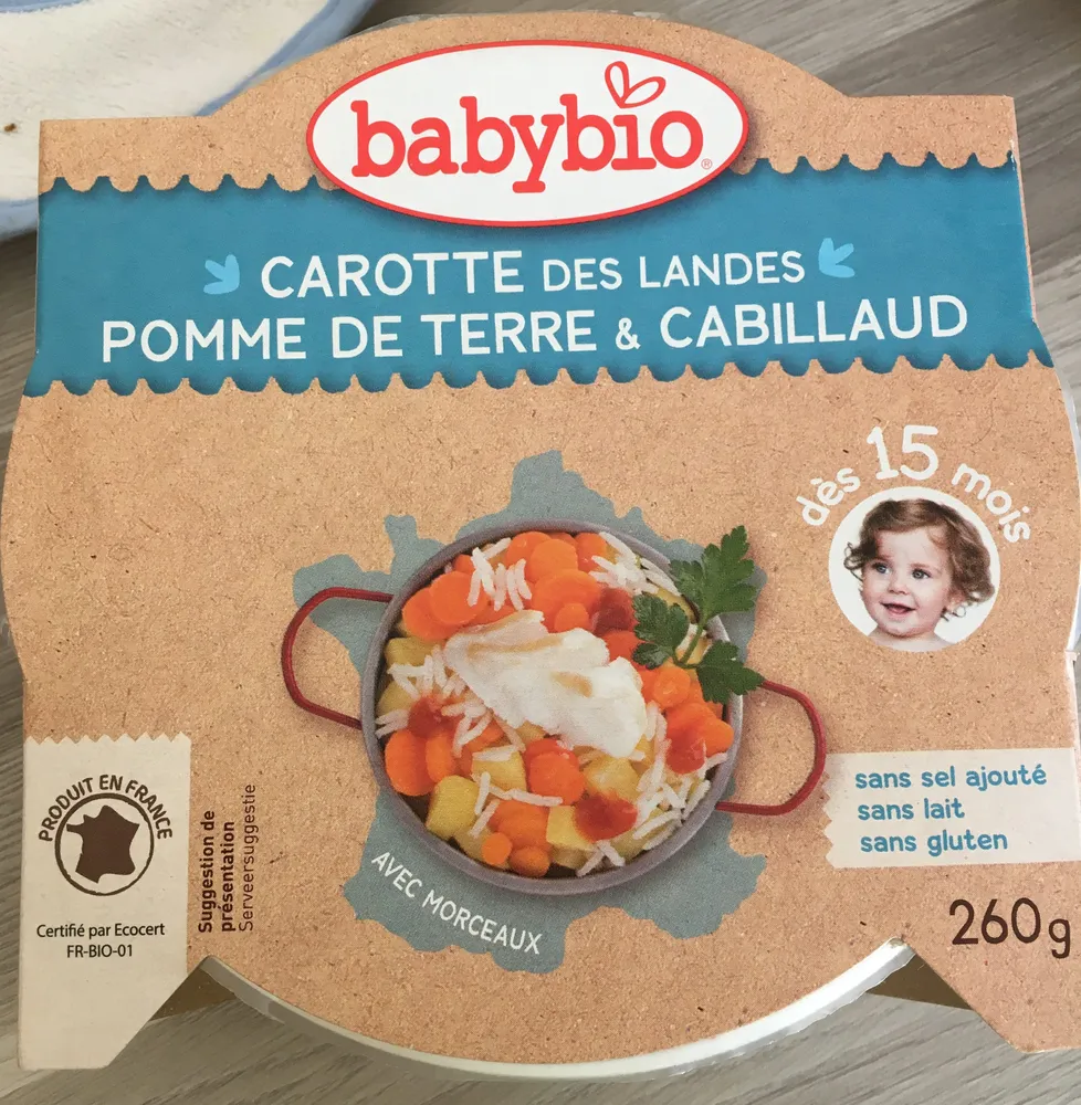 Carottes des Landes Pommes de Terre & cabillaud
