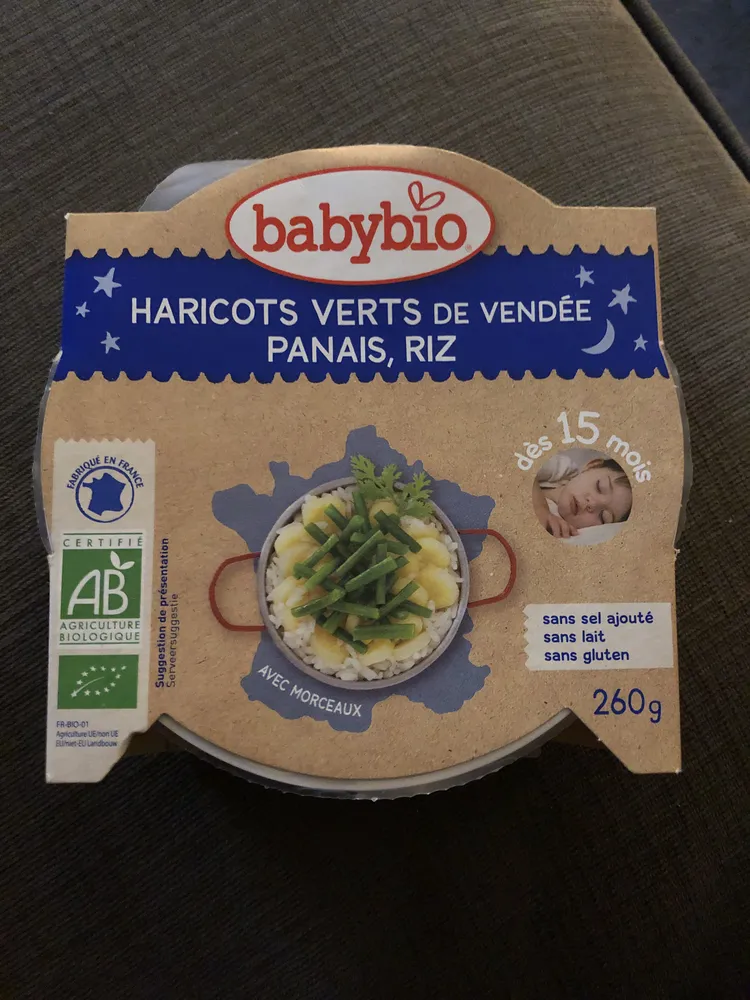 Haricots verts de Vendée, panais, riz