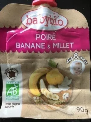 Gourde Poire,banane Et Millet