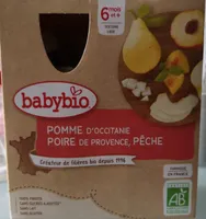 Gourdes pomme, poire, pêche, dès 12mois