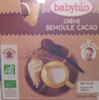 Crème semoule cacao