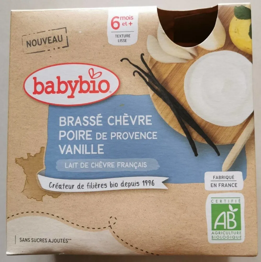 Brassé chèvre poire de Provence vanille