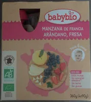 Manzana de Francia, arándano, fresa