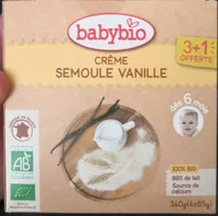 Crème semoule vanille