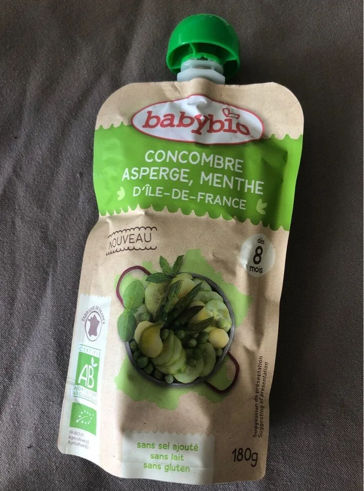 Concombre, asperge, menthe d'Ile de France