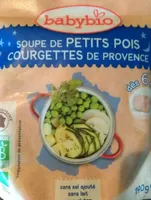Soupe petits pois courgettes de Provence
