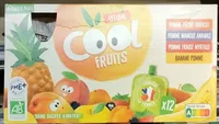 Compotes gourdes Cool fruits Pomme Pêche Abricot Pomme Mangue Ananas Pomme Franse Myrtille Banane Pomme