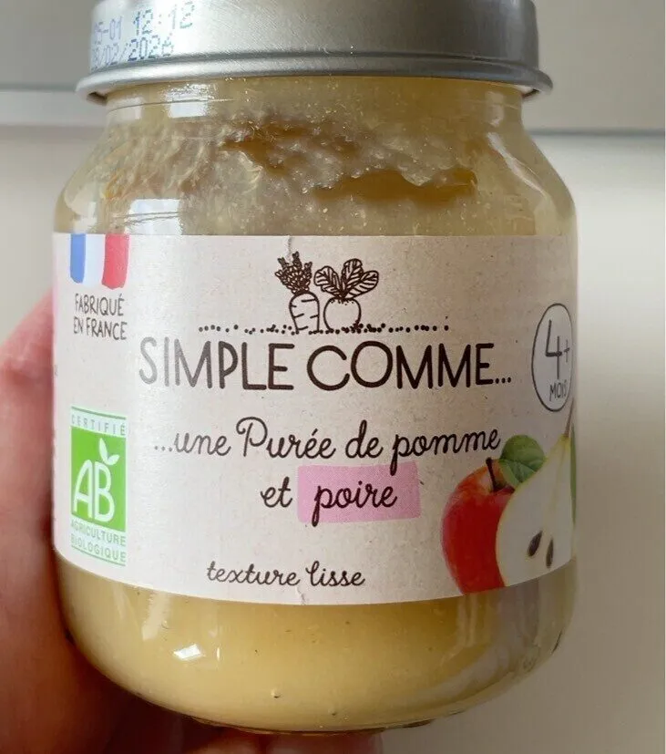 Purée de pomme et poire