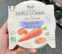 ...un Écrasé légumes du soleil et riz
