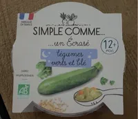 Écrasé légumes verts et blé