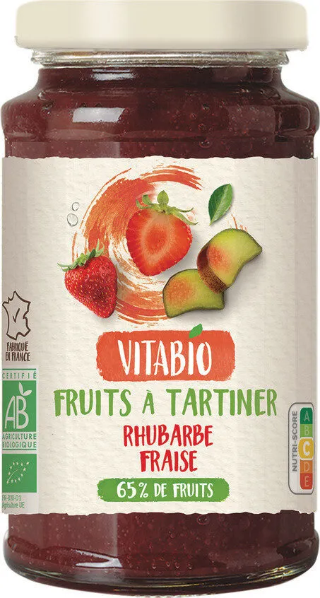 Fruits à tartiner Rhubarbe Fraise