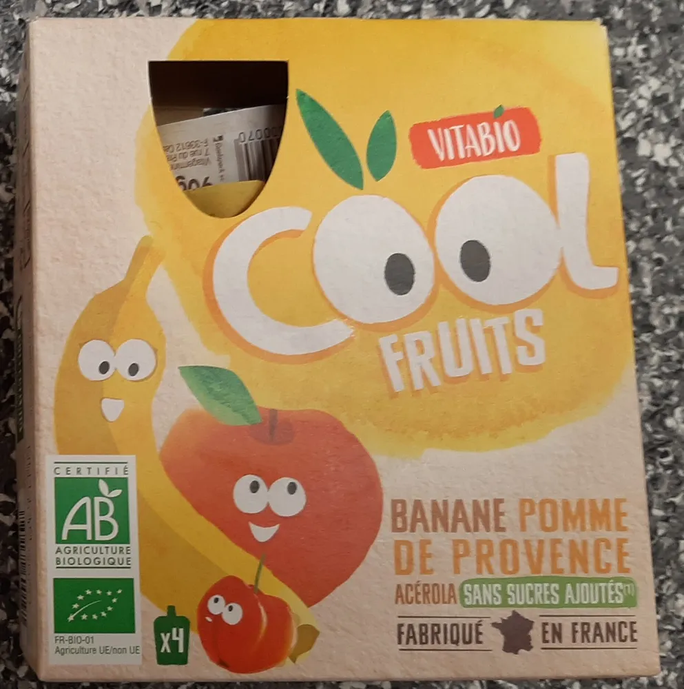 Banane Pomme de Provence Acérola sans sucres ajoutés