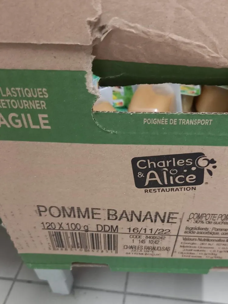 Compote Pommes Bananes
