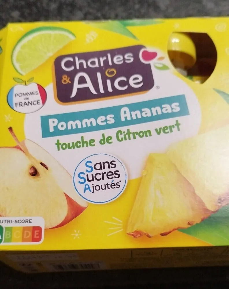 Pommes Ananas touche de Citron vert