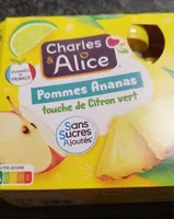 Pommes Ananas touche de Citron vert