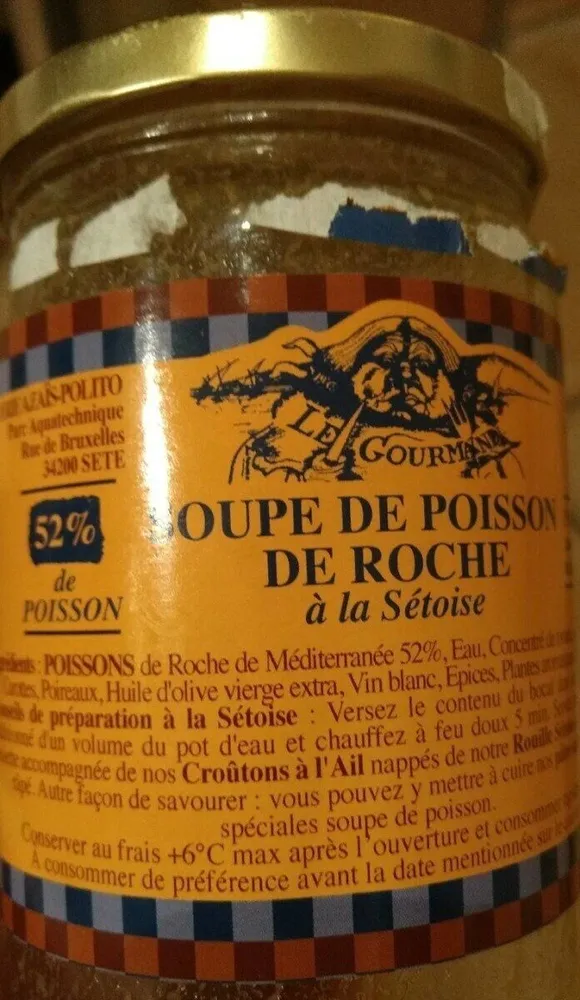 Soupe de poisson de roche à la Sétoise