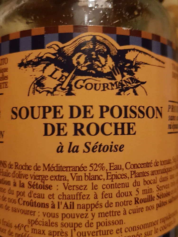 Soupe de Poisson de Roche à la sétoise
