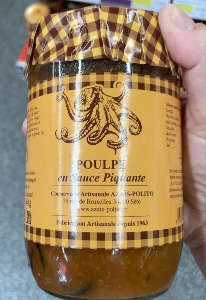 Poulpe en sauce piquante