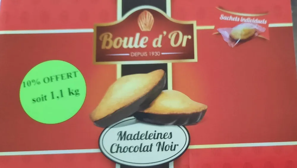 Madeleines chocolat noir