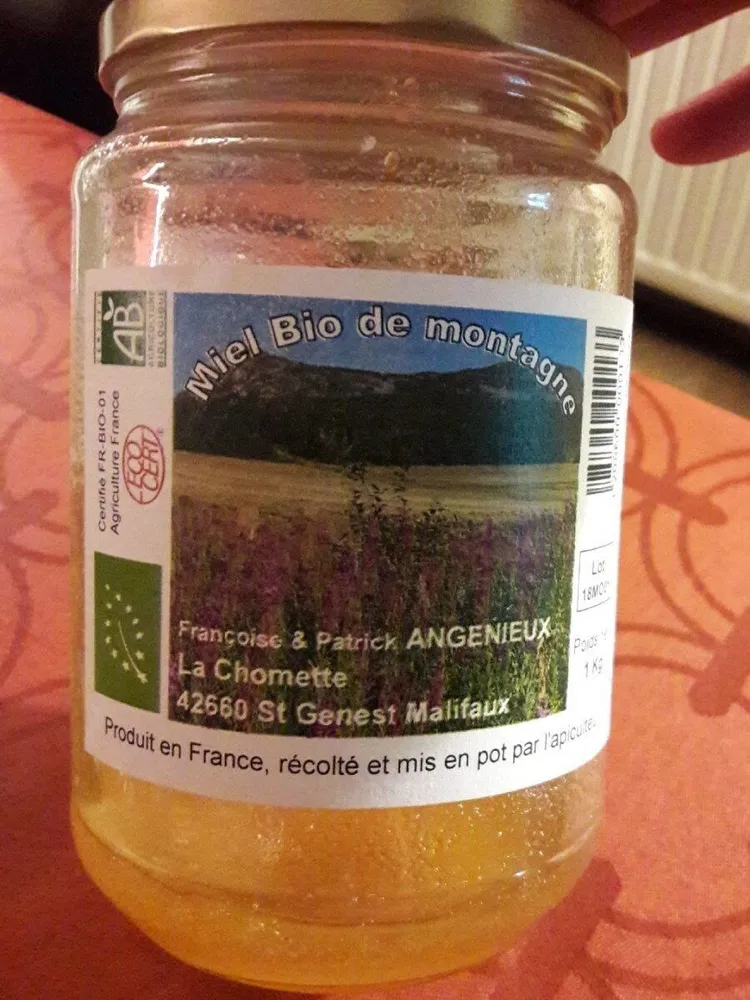 Miel bio de montagne