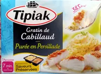 Gratin de Cabillaud-Purée en persillade, Surgelé